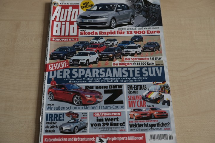 Deckblatt Auto Bild (22/2012)